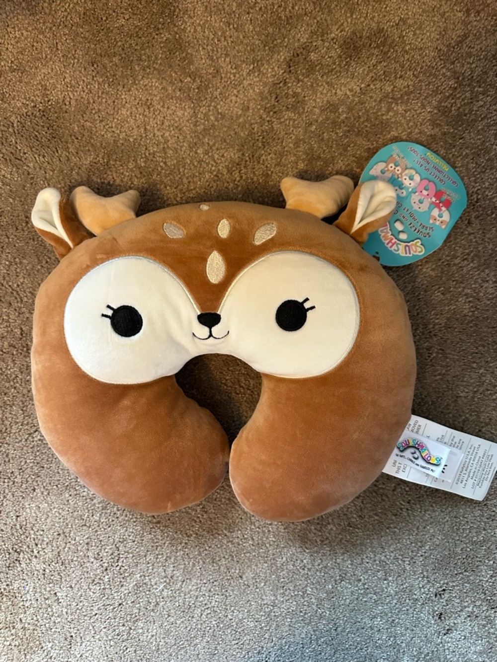 Children's Squishmallow Deer Neck Pillow
